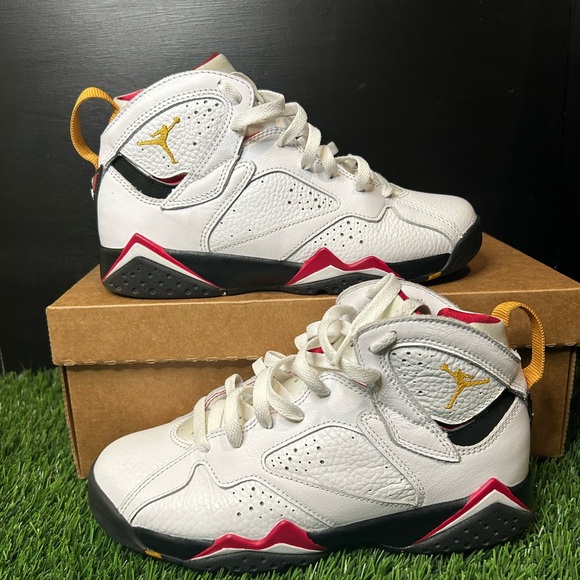 Jordan Other - Nike Air Jordan 7 Retro “Cardinal” Size 6Y / Women’s 7.5 – White/Black/Red/Gold